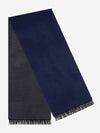Romeo (blue/grey) - warm and soft scarf from 100% wool - Fratelli Orsini - Luxury Wool Scarf - Handmade in Italy - 1 