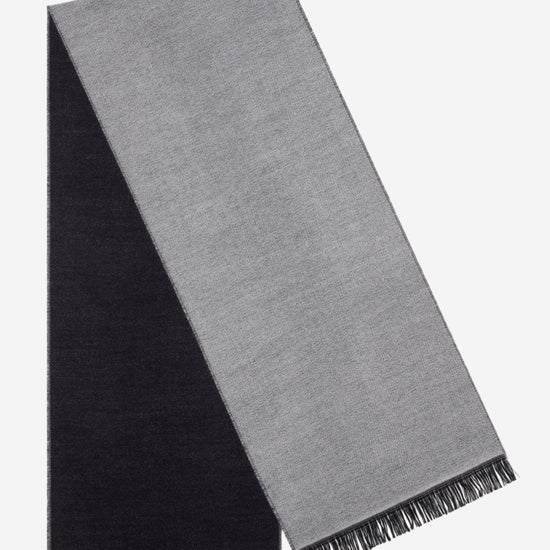 Romeo (blue/grey) - warm and soft scarf from 100% wool - Fratelli Orsini - Luxury Wool Scarf - Handmade in Italy - 1 