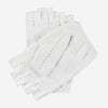 Rossana (white) - Italian fingerless lambskin leather driving gloves