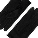 Silvia (black) - suede leather gloves with luxurious cashmere lining