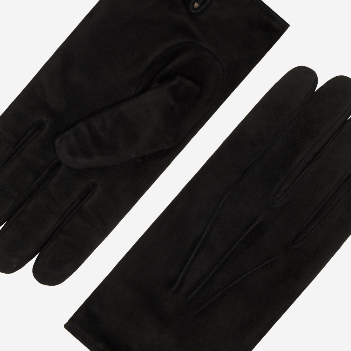 Silvia (black) - suede leather gloves with luxurious cashmere lining - Fratelli Orsini - Luxury Leather Gloves - Handmade in Italy - 4