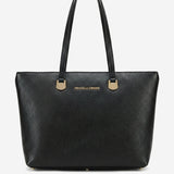 Simona (black) - Italian calf leather women's shoulder bag