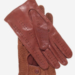 CA3198 (cork) - Handsewn Italian Carpincho Men's Driving Gloves - Leather Gloves Online - Luxury Leather Gloves - 5