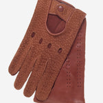 CA3198 (cork) - Handsewn Italian Carpincho Men's Driving Gloves - Leather Gloves Online - Luxury Leather Gloves - 2