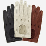 CA3335 (black) - Handsewn Italian peccary men's driving gloves