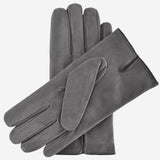 CA3951 (grey) - Men's Italian cashmere lined suede dress gloves