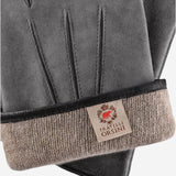 CA3951 (grey) - Men's Italian cashmere lined suede dress gloves