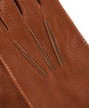 CA3976 (cognac) - Men's Italian cashmere lined leather gloves with unique contrast points