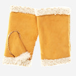 CA4163 (sunshine) - Women's Italian Lamb Shearling Fingerless Gloves - Leather Gloves Online - Luxury Leather Gloves - 2