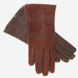 CA4330 (brown) - Women's Italian Cashmere Lined Suede Gloves with Lambskin Palms and Inserts - Leather Gloves Online - Luxury Leather Gloves - 1