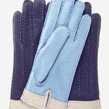 CA4384 (sky) - Women's Italian cashmere lined peccary gloves