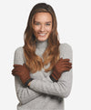 CA4384 (cork) - Women's Italian cashmere lined peccary gloves