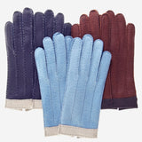 CA4384 (sky) - Women's Italian cashmere lined peccary gloves