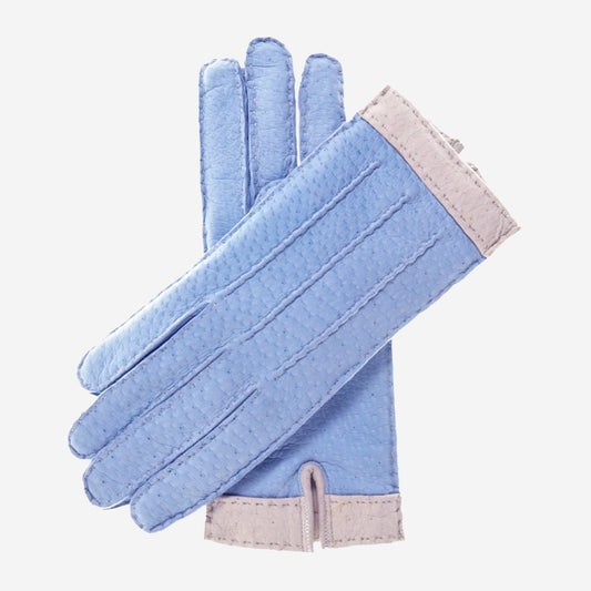 CA4384 (sky) - Women's Italian cashmere lined peccary gloves