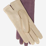 CA4538 (lilac) - Handsewn Italian cashmere lined women's carpincho dress gloves