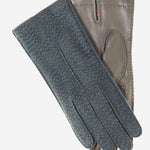 CA4538 (blue) - Handsewn Italian Cashmere Lined  Women's Carpincho Dress Gloves - Leather Gloves Online - Luxury Leather Gloves - 1