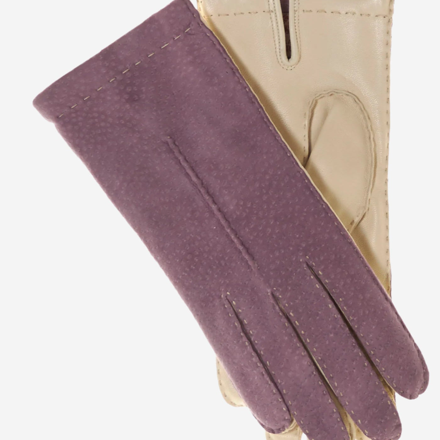 CA4538 (lilac) - Handsewn Italian Cashmere Lined Women's Carpincho Dress Gloves - Leather Gloves Online - Luxury Leather Gloves - 1