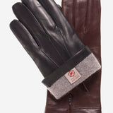 CC3001 (black) - Men's Italian cashmere lined leather gloves