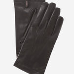 CC3001 (black) - Men's Italian Cashmere Lined Leather Gloves - Leather Gloves Online - Luxury Leather Gloves - 1