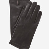 CC3001 (black) - Men's Italian Cashmere Lined Leather Gloves - Leather Gloves Online - Luxury Leather Gloves - 1