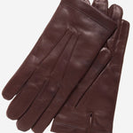 CC3001 (brown) - Men's Italian Cashmere Lined Leather Gloves - Leather Gloves Online - Luxury Leather Gloves - 2