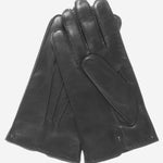 CC3104 (black) - Men's Handsewn Cashmere Lined Leather Gloves - Leather Gloves Online - Luxury Leather Gloves - 1