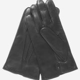 CC3104 (black) - Men's Handsewn Cashmere Lined Leather Gloves - Leather Gloves Online - Luxury Leather Gloves - 1