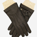 CC3115 (dark brown) - Men's Italian  Deerskin Leather Gloves with Cashmere Lining - Leather Gloves Online - Luxury Leather Gloves - 1