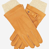 CC3115 (saddle) - Men's Italian  Deerskin Leather Gloves with Cashmere Lining - Leather Gloves Online - Luxury Leather Gloves - 1