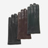 CC3301 (brown) - Men's Italian cashmere lined touchscreen leather gloves