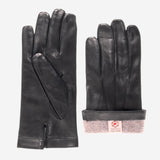 CC3301 (black) - Men's Italian cashmere lined touchscreen leather gloves