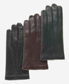 CC3301 (black) - Men's Italian cashmere lined touchscreen leather gloves