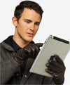 CC3301 (hunter) - Men's Italian cashmere lined touchscreen leather gloves