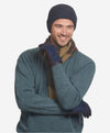 CC3434 (blue) - Men's Suede and Lambskin Gloves with Cashmere Lining - Leather Gloves Online - Luxury Leather Gloves - 1