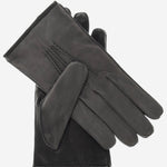 CC3434 (grey) - Men's Suede and Lambskin Gloves with Cashmere Lining - Leather Gloves Online - Luxury Leather Gloves - 1