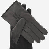CC3434 (grey) - Men's Suede and Lambskin Gloves with Cashmere Lining - Leather Gloves Online - Luxury Leather Gloves - 1