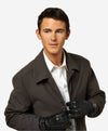 CC3905 (black) - Men's Italian Cashmere Lined Leather Gloves With Shearling Cuff - Leather Gloves Online - Luxury Leather Gloves - 5