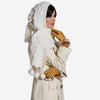 CC4514 (vac) - Gants en agneau femme avec poignets en fourrure de lapin Rex italienne
