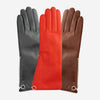 CC4879W4 (red) - "4 Button Length" Italian Cashmere Lined Gloves with Side Zipper