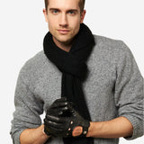 CC4514 (vac) - Women's Italian Rex Rabbit Fur Cuff Lambskin Gloves - Leather Gloves Online - Luxury Leather Gloves  - Leather Gloves Online - Luxury Leather Gloves - 4