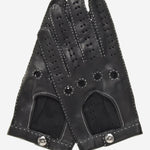 CD3501 (black) - Men's Handsewn Italian Lambskin Leather Driving Gloves - Leather Gloves Online - Luxury Leather Gloves - 1