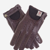 CD3528 (brown) - Men's Italian Leather Driving Gloves with Cashmere Lining - Leather Gloves Online - Luxury Leather Gloves - 1