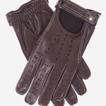 CD3528 (brown) - Men's Italian Leather Driving Gloves with Cashmere Lining - Leather Gloves Online - Luxury Leather Gloves - 3