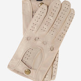CD4010 (cream) - Women's Italian Leather Driving Gloves - Leather Gloves Online - Luxury Leather Gloves - 1