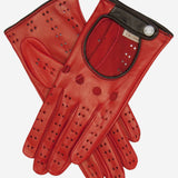 CD4134 (red) - Women's Italian Lambskin Driving Gloves - Leather Gloves Online - Luxury Leather Gloves - 1