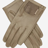 CD4244 (taupe) - Women's Classico Italian Lambskin Driving Gloves - Leather Gloves Online - Luxury Leather Gloves - 1