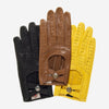 CD4378 (saddle) - Women's Sporty Italian Leather Driving Gloves