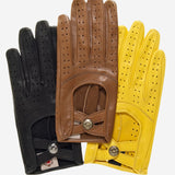 CD4378 (yellow) - Women's Sporty Italian Leather Driving Gloves