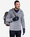 CL3505 (blue) - Men's Italian Handsewn Shearling Gloves - Leather Gloves Online - Luxury Leather Gloves - 2