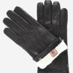 CR3001 (black) - Men's Italian Rabbit Fur Gloves - Leather Gloves Online - Luxury Leather Gloves - 1